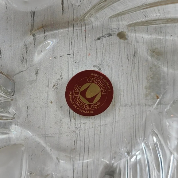 Walther Glas German Vintage Floral Service Bowl - Picture 10 of 10